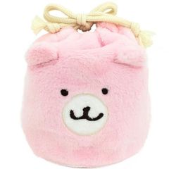 【在庫処分】CHIIKAWA フェイス巾着 くまさんポシェット マリモクラフト CKW-040 W16×H16×D1cm