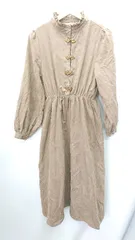 ◇ OLIVE des OLIVE オリーブ デ オリーブ 長袖 ロング丈 ワンピース サイズF ブラウン レディース E  【1407180006072】