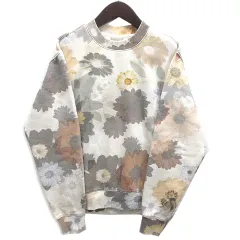 キス KITH Waffle フラワー 花柄 スウェット トレーナー 裏起毛 長袖 オフホワイト XS KHW030251 レディース キス KITH Waffle フラワー 花柄 スウェット トレーナー 裏起毛