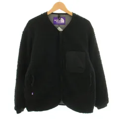 ノースフェイス パープルレーベル THE NORTH FACE PURPLE LABEL ウールボアウィンドストッパーフィールドカーディガン Wool Boa WINDSTOPPER Field Cardigan ボアジャケット M 黒 NA2351N ■MU