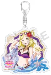 【中古】キーホルダー 小原鞠莉 「ラブライブ!スクールアイドルフェスティバル トレーディングきらりんアクリルキーホルダー Aqours 水着ver.」