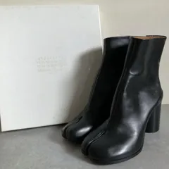 新品 Maison Martin Margiela 足袋ブーツ レザー Tabi boots ブラック マルタン マルジェラ