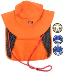【中古】衣類 ポートガス・D・エースモデル ナイロンタッサー サンシェードハット 「ワンピース Mugiwara Camp ONE PIECE×NANGA」