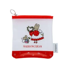 【メール便】マロンクリーム ミニポーチ フラットスクエアポーチ レトロ SC4 サンリオ サンスター文具 小物入れ キャラクター グッズ 
