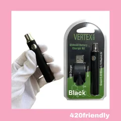 420friendly 510規格 高容量 650mA Vertexペン型 ペン下バッテリー(Black)のサムネイル
