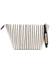 MARNI マルニ ストライプPVCポーチ ホワイトのサムネイル