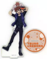 【中古】アクリルスタンド・アクリルパネル 沢田綱吉＆リボーン アクリルスタンド 「ひこくじONLINE 家庭教師ヒットマンREBORN! -Insieme a un peluche-」 B-1賞