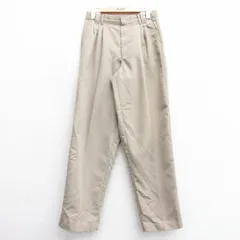 W29/古着 パンツ メンズ 80s タロン ベージュ カーキ 25feb28 中古 ボトムス ロング