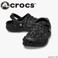 【2025春夏新作】 クロックス 正規取扱店 Crocs クラシック ジオメトリック クロッグ サンダル メンズ レディース 幾何学模様 22 23 24 25 26 27 28 29 30 31cm ブラック 209563