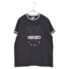 KENZO (켄조) CLASSIC TIGER T-SHIRT 타이거 자수 반소매 T셔츠 컷소우 블랙 F762TS7054YB