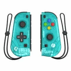 スイッチコントローラー　ジョイコン　カラー：クリアグリーン 　透明　緑ゲーム 機能 振動 プレゼント クリスマス 大人気