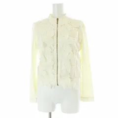 ヴィヴィアンタム VIVIENNE TAM フラワー装飾 ジップアップブルゾン ジャケット 1 白 ホワイト /AT ■OSのサムネイル