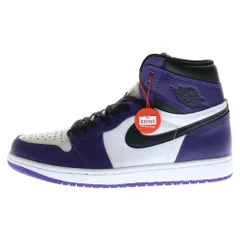 NIKE (ナイキ) AIR JORDAN 1 RETRO HIGH OG COURT PURPLE 555088-500 エアジョーダン1 レトロ コートパープル ハイカットスニーカー ホワイト/パープル US8/26cm