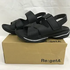 Re:getA リゲッタ JPR014 ブラック Mサイズ  サンダル ■HK