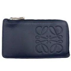 ロエベ⭐️ブラックレザー コインケース コインカードホルダー（サテンカーフ） ブラック - LOEWE