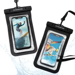 【在庫処分】防水スマホケース 防水ケース 携帯防水ケース【2個セット】【ほぼ全てのスマホ対応】【顔認証対応】 iphone Android 】スマホ 海 プール IPX8 お風呂 水中撮影 超透明素材 深さ30mまで完全防水 ロック機構搭載 浮く 【海でもお風