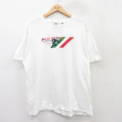 XL/古着 フィラ FILA 半袖 ブランド Tシャツ メンズ ビッグロゴ 大きいサイズ コットン クルーネック 白 ホワイト 25sep01 中古