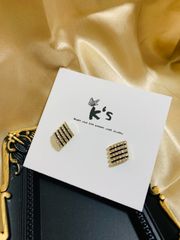 【K‘s store 2021】ピアス925  ゴールド　ジルコン　No.031