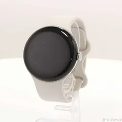 〔中古品〕 Google Pixel Watch 3 45mm(WiFi) Polished Silver アルミケース／Porcelain アクティブバンド GA05736-US【344】