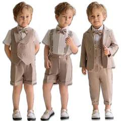 【新品】 [IOZO] 男の子 フォーマルスーツ キッズ スーツ 子供服 男の子 半袖 長袖 春 秋 冬 夏 ベビーフォーマル セットアップ 誕生日 服 1歳 入学式 結婚式 入園式 卒業式 お宮参り プレゼント 80cm 90cm 100cm 110cm 0