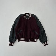 Liugoo Leathers オールレザー スタジャン バーガンディ L 牛革 - メルカリ