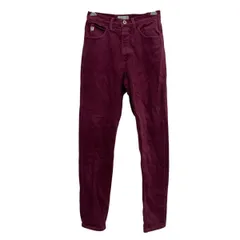 GUESS デニムパンツ W27 バーガンディ ゲス ジップアップ メキシコ製 ジーンズ アメカジ カジュアル 古着卸 アメリカ仕入 2508-106のサムネイル