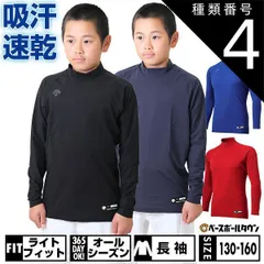 【新品未使用】種類4:(BLK)ブラック/160 野球 アンダーシャツ ジュニア 長袖 ハイネック ゆったり デサント 軽量 吸汗速乾 ストレッチ JSTD770B JSTD-770B