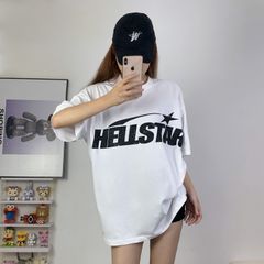 ヘルスター Hellstar Studios Classic Short Sleeve Tee Shirt 半袖 Tシャツ ゆったり ユニセックス 並行輸入品 ホワイト S M L XL