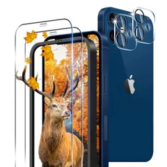 【在庫処分】12ミニ フィルム アイフォン + 2枚 2枚 カメラ保護フィルムセッ 【 日本旭硝子製 ガラスフィルム 9H強度 】 mini 対応 iPhone 12ミニ iPhone 強化ガラス 全面保護フィルム 12 ケース 高透過率 3D 用 Touch