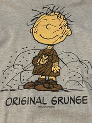 80s USA製　PEANUTS Pigpen Original　レアサイズ　TULTEX  ピッグペン T 杢グレー XL  ヴィンテージ　tシャツ　スヌーピー　チャーリーブラウン　ピーナッツ　スプルース