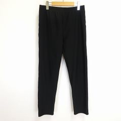 #w レリアン Leilian パンツ L 黒 ブラック ストレッチ 裏起毛 日本製 レディース [962956] k01