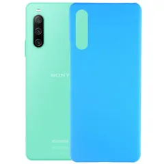 Xperia 10 IV ケース SO-52C SOG07 エクスペリア10 マーク4  耐衝撃 シンプル さらさら ハード ケース 【Color】 スカイブルー