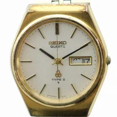 セイコー SEIKO 腕時計 ウォッチ クォーツ 白文字盤 カレンダー付き ロゴ ゴールド色 8223-8090 ■GY18 /MQのサムネイル