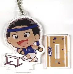 【中古】キーホルダー 田仁志慧 「GiGO コラボカフェ 新テニスの王子様 スタンド付きデフォルメアクリルキーホルダー～比嘉・六角ver.～」