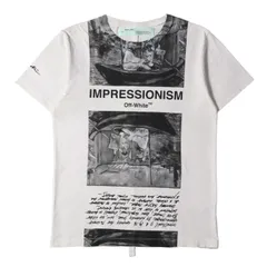 OFF-WHITE オフホワイト Tシャツ サイズ:M 絵画 グラフィック クルーネック 半袖 Tシャツ NEWSPAPER S/S SLIM TEE 19SS ホワイト 白 トップス カットソー ブランドのサムネイル