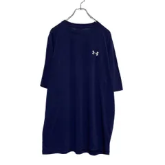 UNDER ARMOUR 半袖 ロゴ Tシャツ S ネイビー ホワイト アンダーアーマー 薄手 スポーツ 古着卸 アメリカ仕入 a507-5794