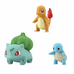 【中古】食玩 トレーディングフィギュア 1. ヒトカゲ＆ゼニガメ＆フシギダネ 「ポケットモンスター ポケモンスケールワールド カントー地方」