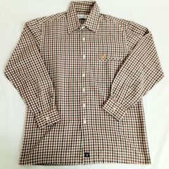 LYLE&SCOTT　ライルアンドスコット　チェックシャツ　Mサイズ メンズカジュアル　ゴルフ　薄地 綿 コットン ポリエステル 日焼け対策 紫外線対策　冷房対策　A2YT7-4E