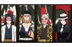 【中古】キャラカード 集合 特製花札4枚 「Blu-ray/DVD 鬼滅の刃 第10巻」 封入特典