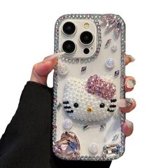 キティちゃんiphone16ケースiphone15ケース iphone14ケースiphone13ケース韓国 キティちゃん おしゃれ シンプル 蝶結び キラキラ ラ 携帯カ