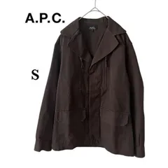 Ｓ A.P.C アーペーセー 希少 ジャケット ミリタリージャケット テーラードジャケット カジュアル 羽織るだけでこなれ見え♡ サイズＳ T087_b052のサムネイル