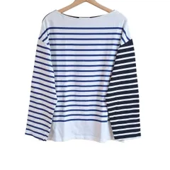 【K．K 】INSCRIRE ボーダーカットソー　M 中古・古着通販】INSCRIRE (アンスクリア) ボーダー長袖