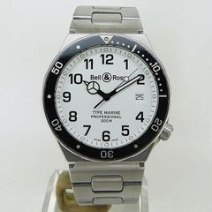 中古ベル＆ロス【Bell＆Ross】 タイプマリーン ホワイト QZ - メルカリ