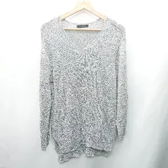 ◇ ⊂ LAUTREAMONT 綿混合 長袖 サマーニット サイズ38 ブルー系 レディース E  【1409100020359】