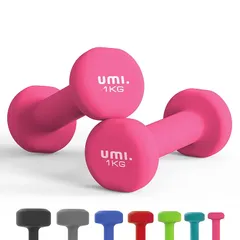ダンベル 1kg 2個セット 筋トレ ダンベル ?? ウエイト カラー ダンベル 鉄アレイ dumbbell （ピンク） 1