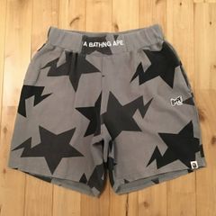 A BATHING APE スターロゴ スウェット ショートパンツ ネイビー S