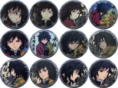 【中古】バッジ・ピンズ 全12種セット 「鬼滅の刃 キャラクター絵巻カフェ in ufotable Cafe 第二期 くじ引き44mm缶バッジ 冨岡義勇ver.」