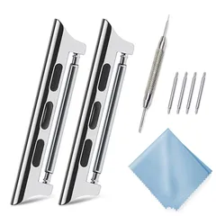 【特価商品】(シルバー Series10/9/8/7/6/SE/5/4に対応 Watch Watch 44mm45mm/46mm/49mm Watch Ultra2/1Apple 専用工具付きApple 交換金具/ラグ幅：20mm 交換用 アップルウォッチ用