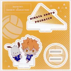 【中古】アクリルスタンド・アクリルパネル 日向翔陽＆ポチャッコ アクリルフィギュアプレート 「ハイキュー!!×サンリオキャラクターズ POP UP コーナー in TSUTAYA」