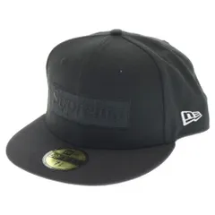 SUPREME (シュプリーム) 14AW ×NEW ERA Tonal Box Logo Cap ×ニューエラ トナルボックスロゴ キャップ ブラック